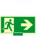 Sistema COLORFIX VERDE monofacc. luminesc. Usc. Emergen. dx EN ISO 7010