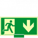 Sistema COLORFIX VERDE monofacc. luminesc. Usc. Emer. basso EN ISO 7010