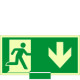 Sistema COLORFIX VERDE monofacc. luminesc. Usc. Emer. basso EN ISO 7010