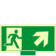 Sistema COLORFIX VERDE monofacc. luminesc. Usc. Emerg. alto dx ISO 7010