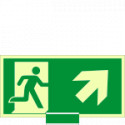Sistema COLORFIX VERDE monofacc. luminesc. Usc. Emerg. alto dx ISO 7010