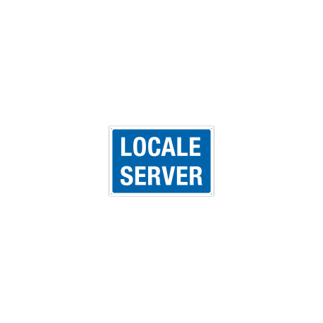 Cartello informazione LOCALE SERVER