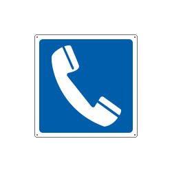Cartello informazione ubicazione telefono