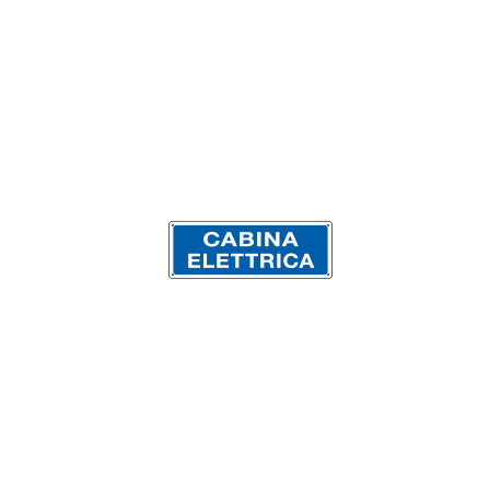 Cartello informazione Cabina elettrica