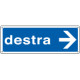 Cartello informazione destra