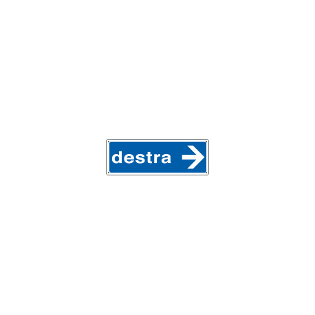 Cartello informazione destra