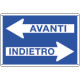 Cartello informazione avanti indietro