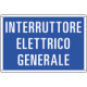 Cartello Interruttore elettrico generale