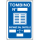 Cartello infor. TOMBINO N più freccia