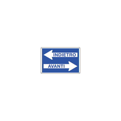 Cartello informazione Indietro-avanti