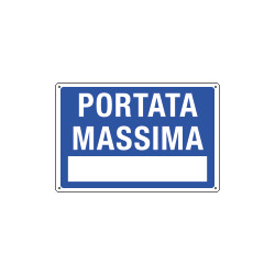 Etichetta adesiva PORTATA MASSIMA