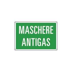 Etichetta adesiva MASCHERE ANTIGAS