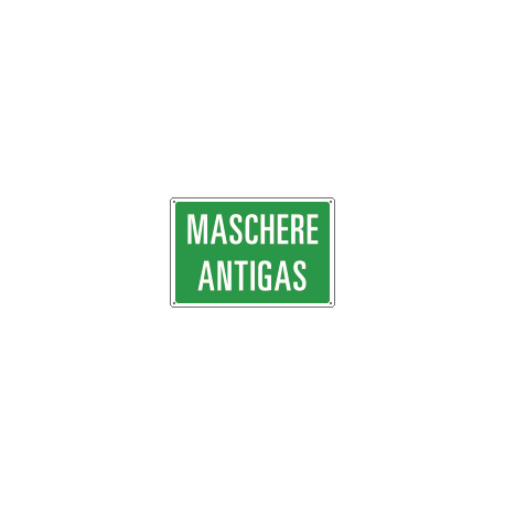 Etichetta adesiva MASCHERE ANTIGAS