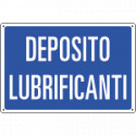 Etichetta adesiva DEPOSITO LUBRIFICANTI