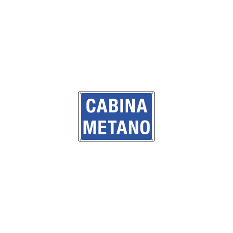 Cartello informazione CABINA METANO