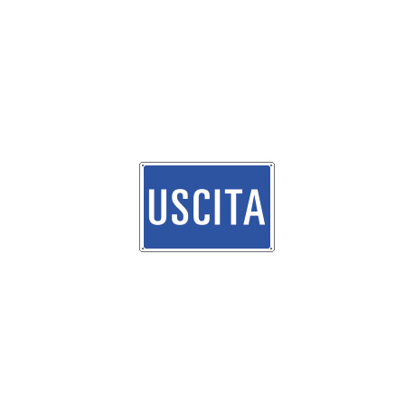 Cartello informazione USCITA