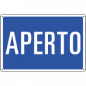 Cartello informazione APERTO