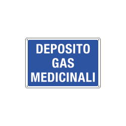 Cartello informazione DEPOSITO GAS MEDICALI