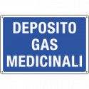 Cartello informazione DEPOSITO GAS MEDICALI