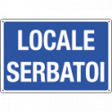 Cartello informazione LOCALE SERBATOI