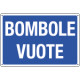 Cartello informazione BOMBOLE VUOTE