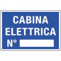 Cartello informazione CABINA ELETTRICA N.
