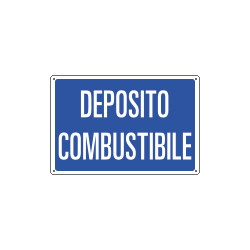 Cartello informazione DEPOSITO COMBUSTIBILE