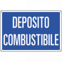 Cartello informazione DEPOSITO COMBUSTIBILE