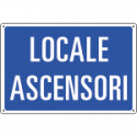 Cartello informazione LOCALE ASCENSORI