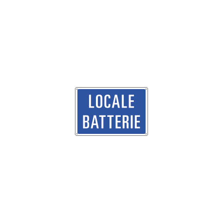 Cartello informazione LOCALE BATTERIE