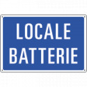 Cartello informazione LOCALE BATTERIE