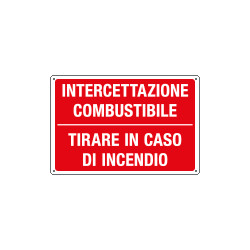 Etichetta INTERCETTAZIONE COMBUSTIBILE AZIONARE