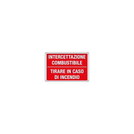 Etichetta INTERCETTAZIONE COMBUSTIBILE AZIONARE