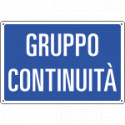 Cartello informazione GRUPPO CONTINUITA'