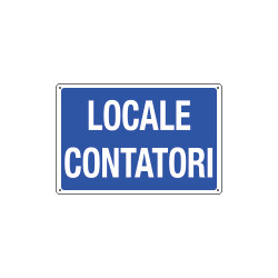 Cartello informazione LOCALI CONTATORI