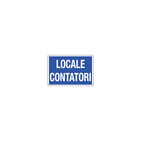 Cartello informazione LOCALI CONTATORI