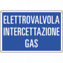 Cartello informazione ELETTROVALVOLA INTERC. GAS