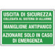Etichetta adesiva uscita collegata sistema allarme