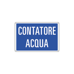 Cartello informazione CONTATORE ACQUA