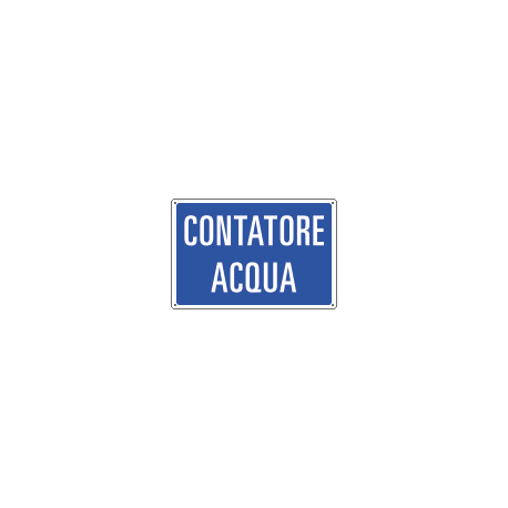 Cartello informazione CONTATORE ACQUA