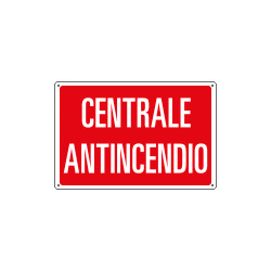 Cartello informazione CENTRALE ANTINCENDIO