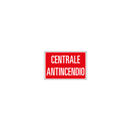 Cartello informazione CENTRALE ANTINCENDIO