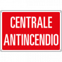 Cartello informazione CENTRALE ANTINCENDIO