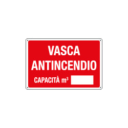 Cartello informazione VASCA ANTINCENDIO