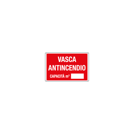 Cartello informazione VASCA ANTINCENDIO