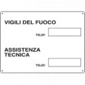 Cartello infor. Numeri telefono V. F.
