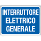 Cartello INTERRUTTORE ELETTRICO GENERALE