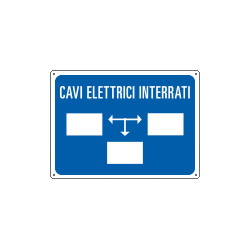 Cartello informazione cavi ELETTRICI INTERRATI
