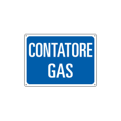 Cartello informazione CONTATORE GAS