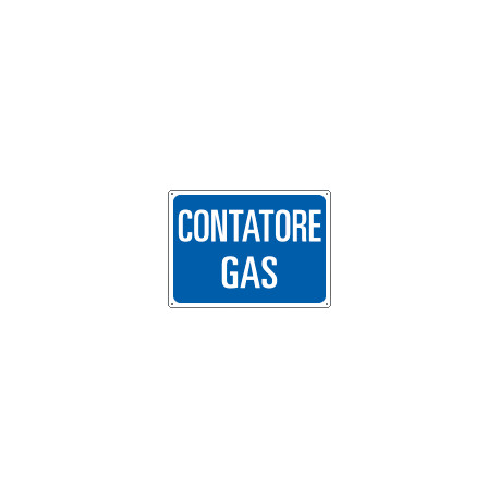 Cartello informazione CONTATORE GAS
